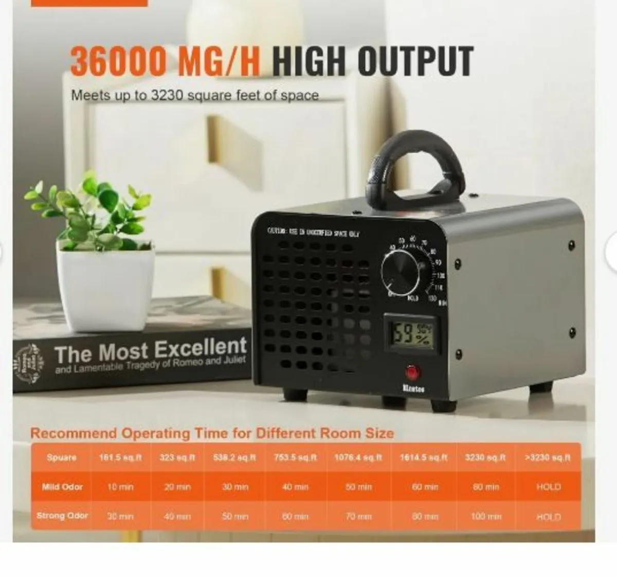 Ozone Generator 36000mg/h Ozone Machine - Image 3