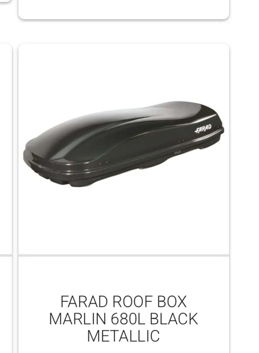 Extra Large Black Metallic Roofbox - Image 2