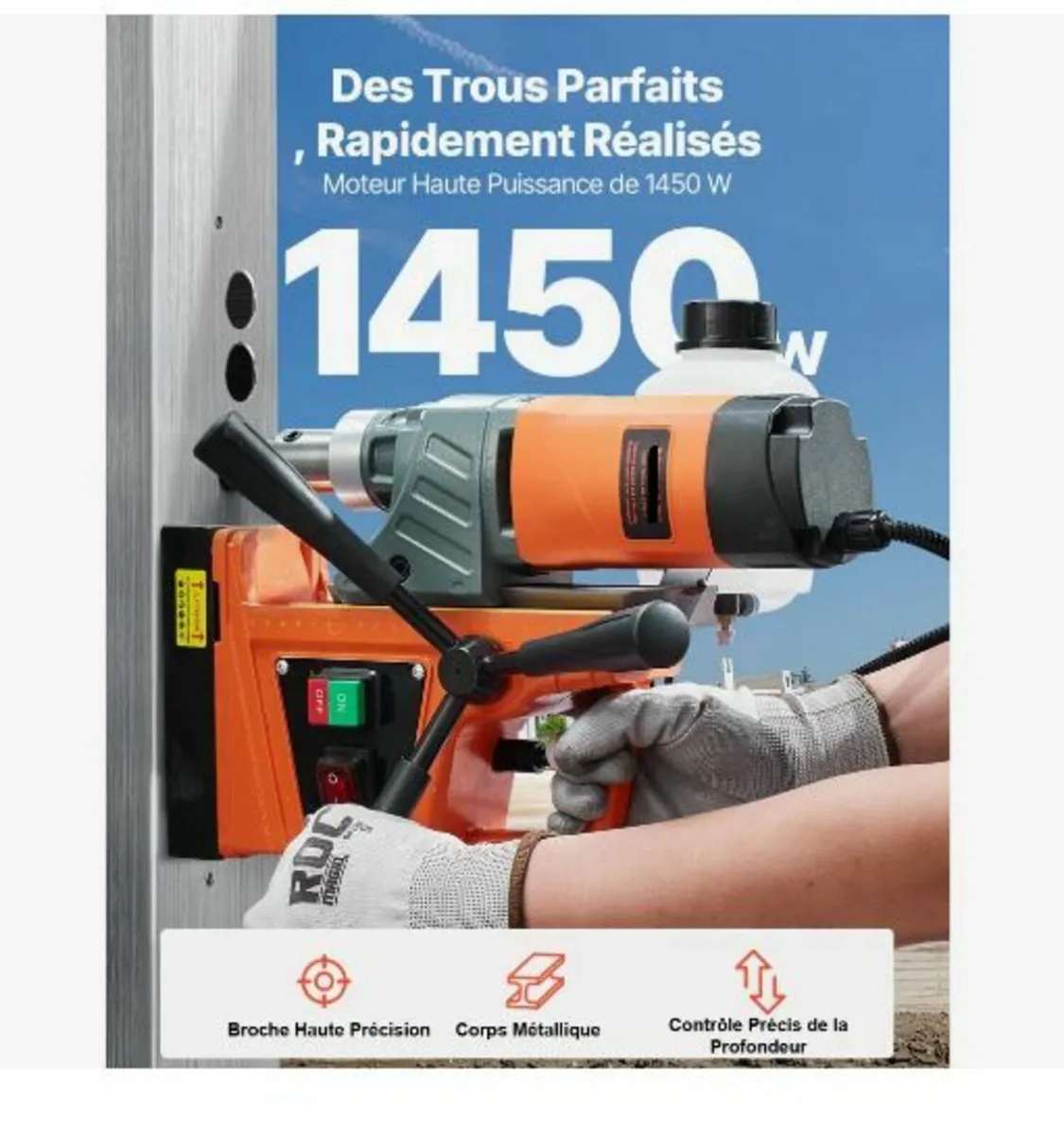 Magnetic Drill, 1450W - Image 2