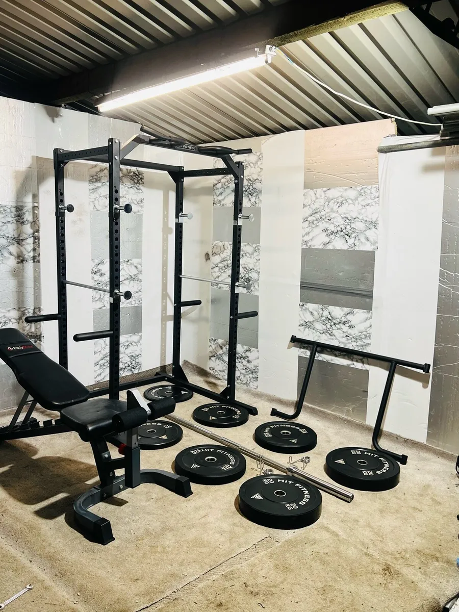 COMMERCIAL RACK WITH DIP ATTACHMENT WEIGHS BAR ++ - Image 3