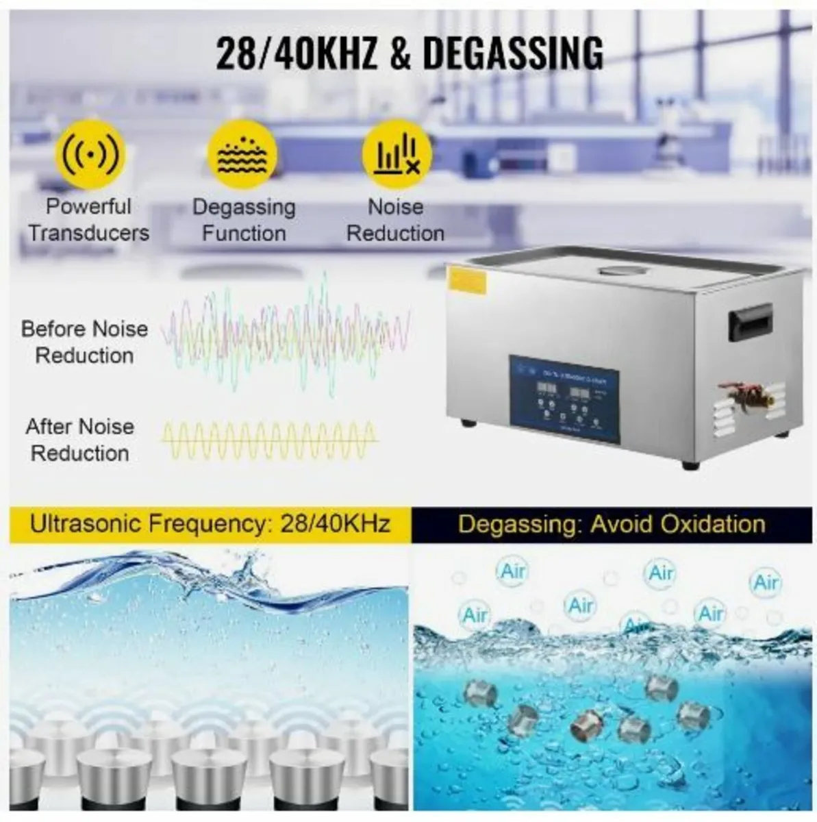 30L Ultrasonic Cleaner Dual Frequency - Image 3
