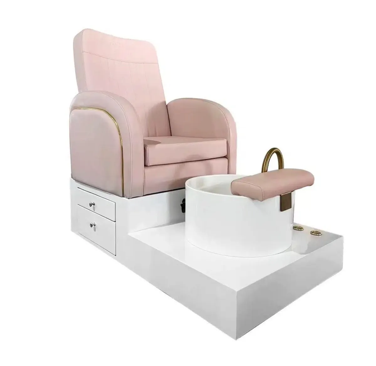 Luxury Pink Pedicure Chair - Image 1