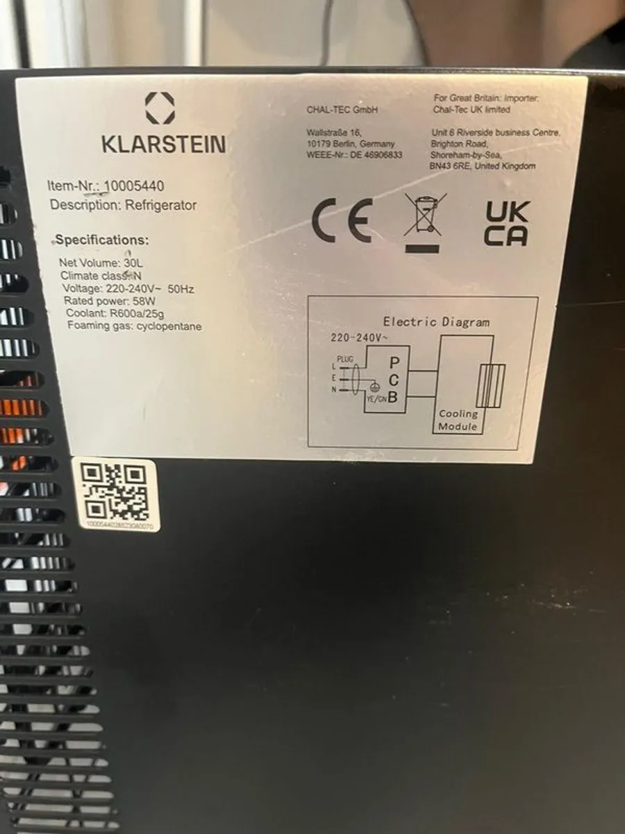 klarstein 10005440 refrigerator 30L - Image 2