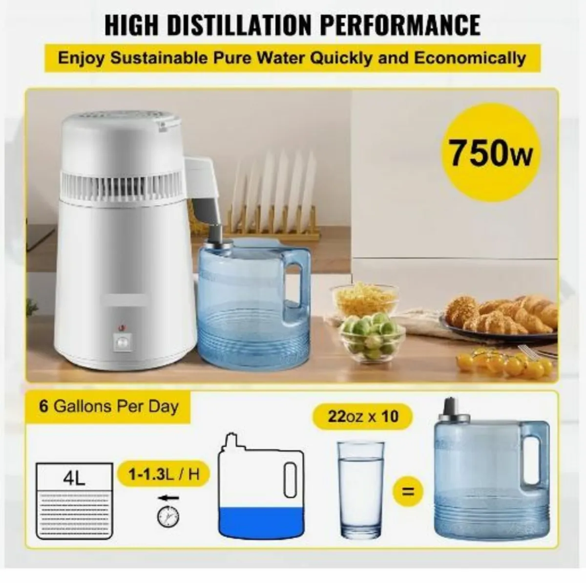 Pure Water Distiller 4L Stainless Steel - Image 4