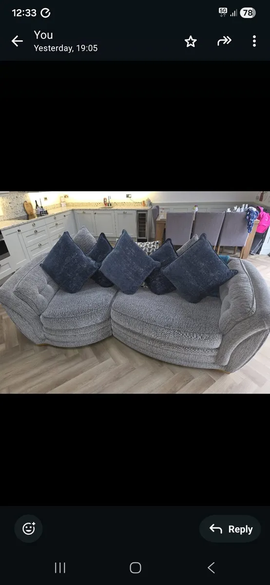 3 seater and swivel chair - Image 2