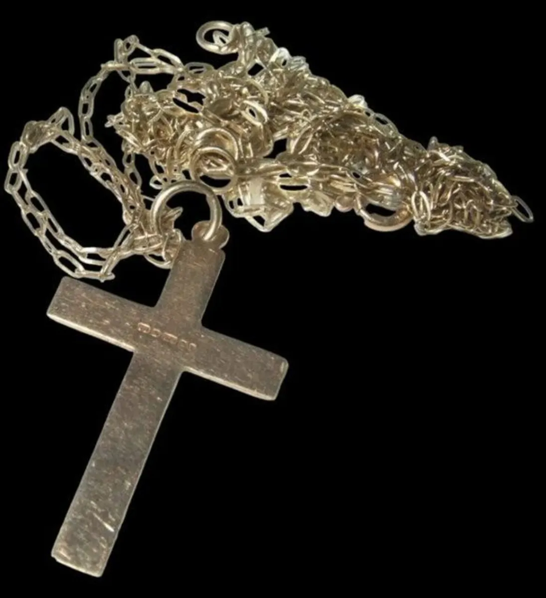 Vintage Hallmarked 9ct Cross & Chain - Image 3