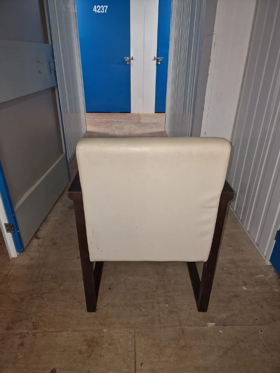 Restaurant Chair Cream Leather x 12 - Image 2