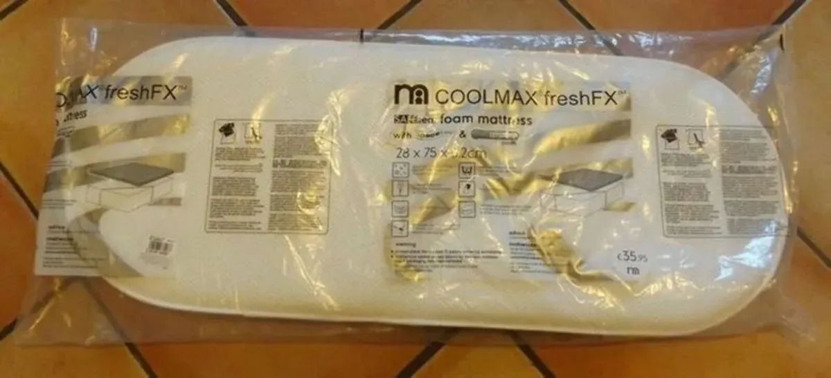 Mothercare 28x75cm Foam Mattress COOLMAX - Image 3