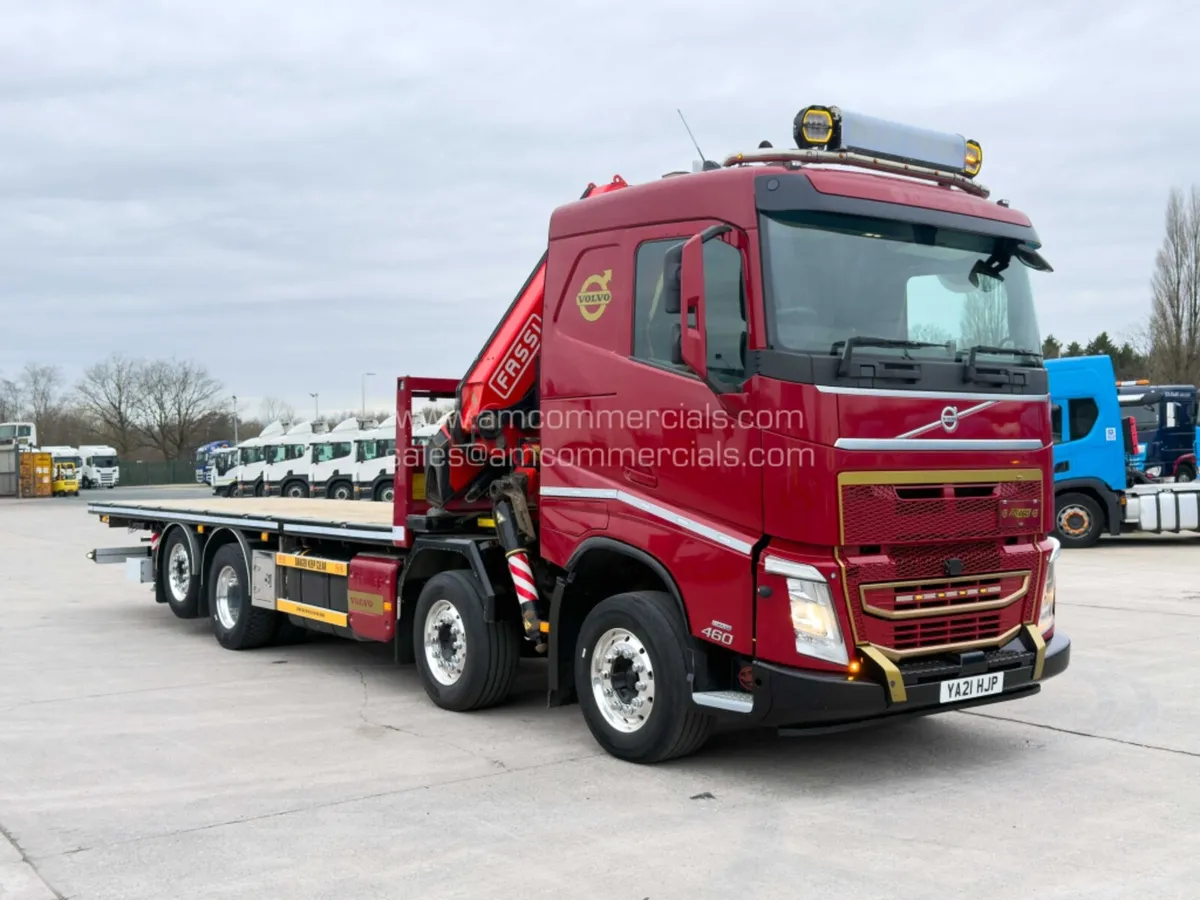 2021 (21) VOLVO FH 460 8X2 CRANE MOUNTED FLATBED - Image 1