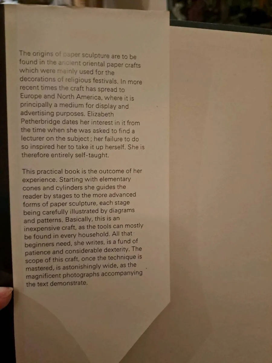 1st ed Paper Sculpture Step by Step - Image 3