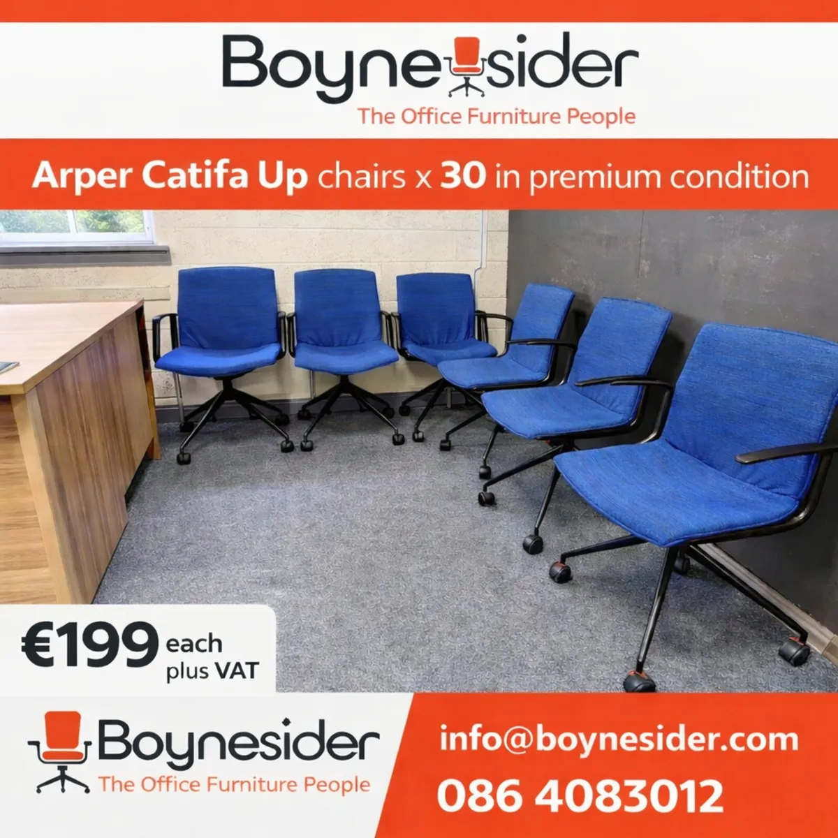 Arper cafita up chairs x 30 - Image 1