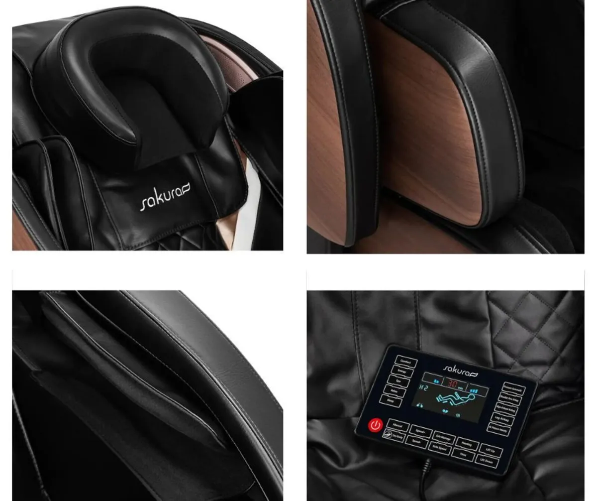 Sakura 305 Massage Chair – Wooden / Leather - Image 3