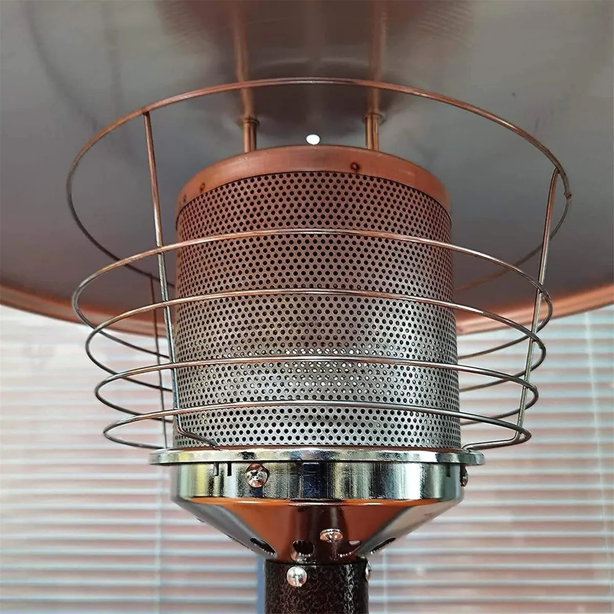 Tabletop Gas Patio Heater With Hose For Bottle Gas - Image 4