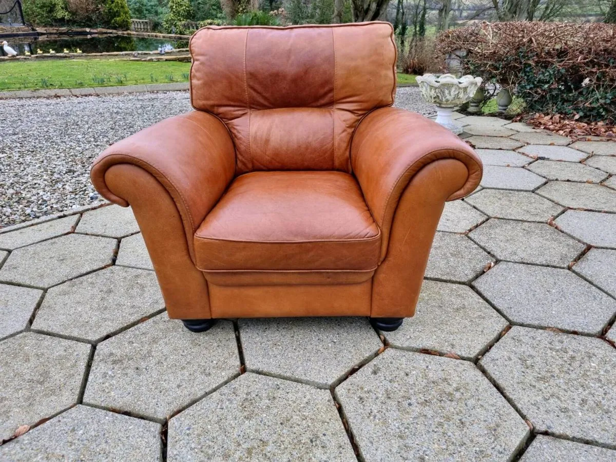 Nu- Buck Leather Chair   (Premium Leather) - Image 2