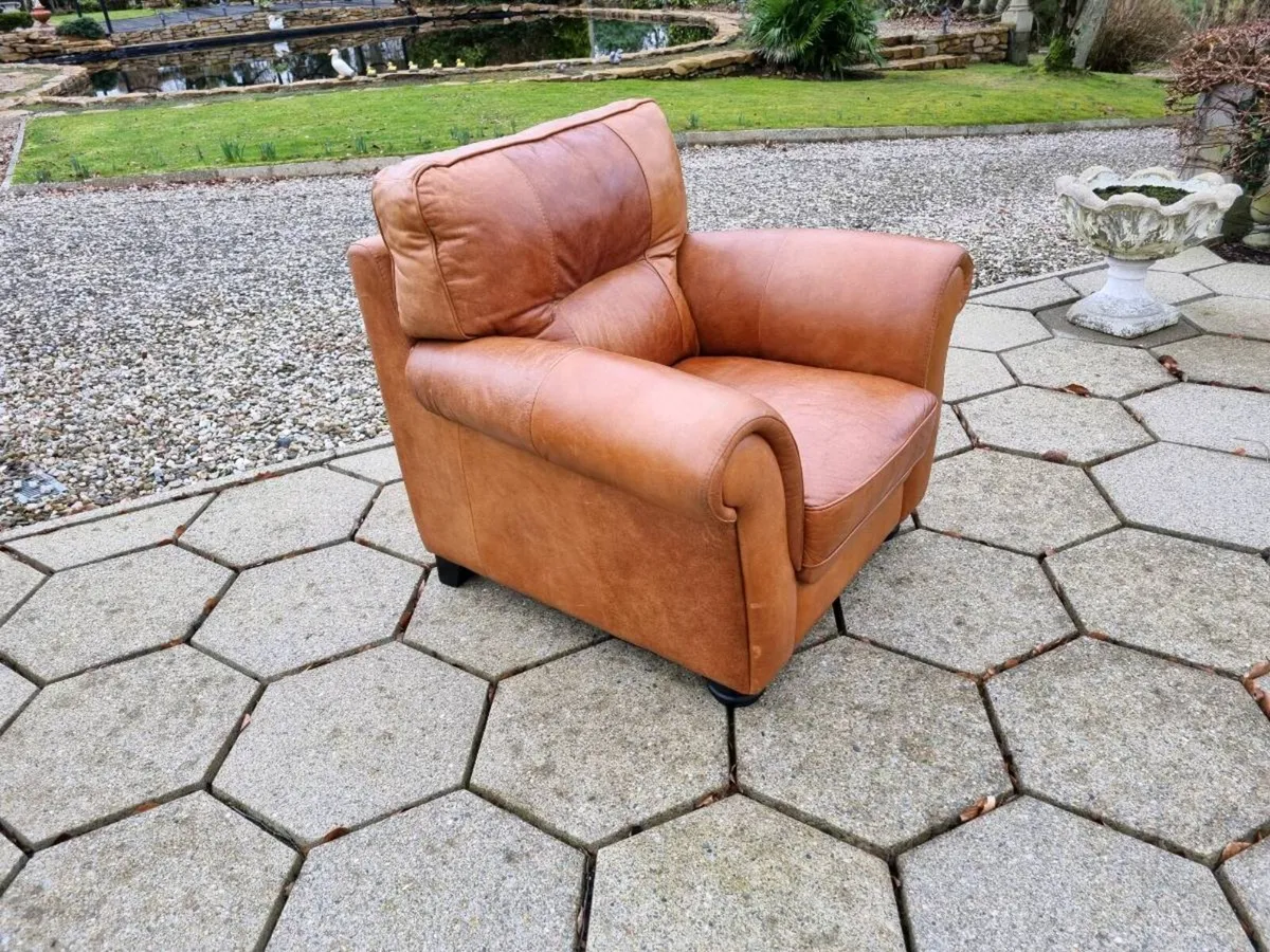 Nu- Buck Leather Chair   (Premium Leather) - Image 3