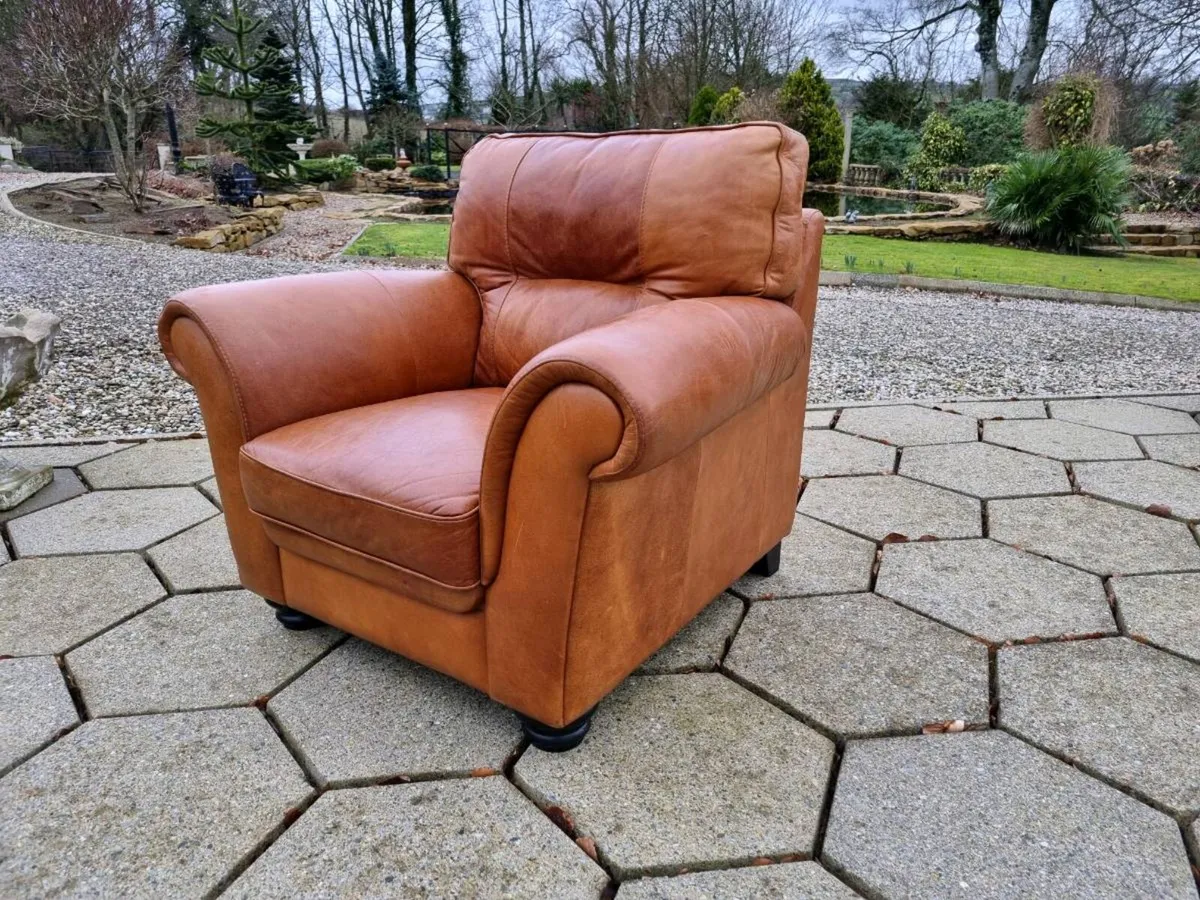 Nu- Buck Leather Chair   (Premium Leather) - Image 4