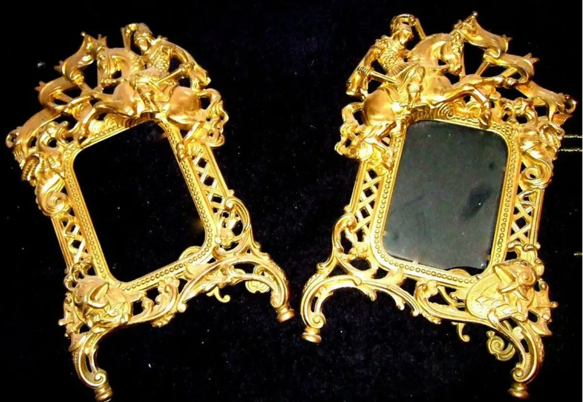 Pair Of Substantial Brass Photo Frames - Image 4