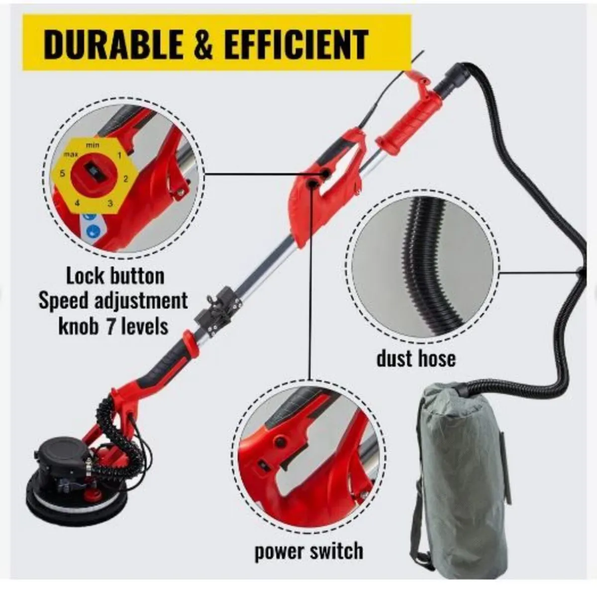 Drywall Sander 750W, Electric Drywall Sander - Image 1