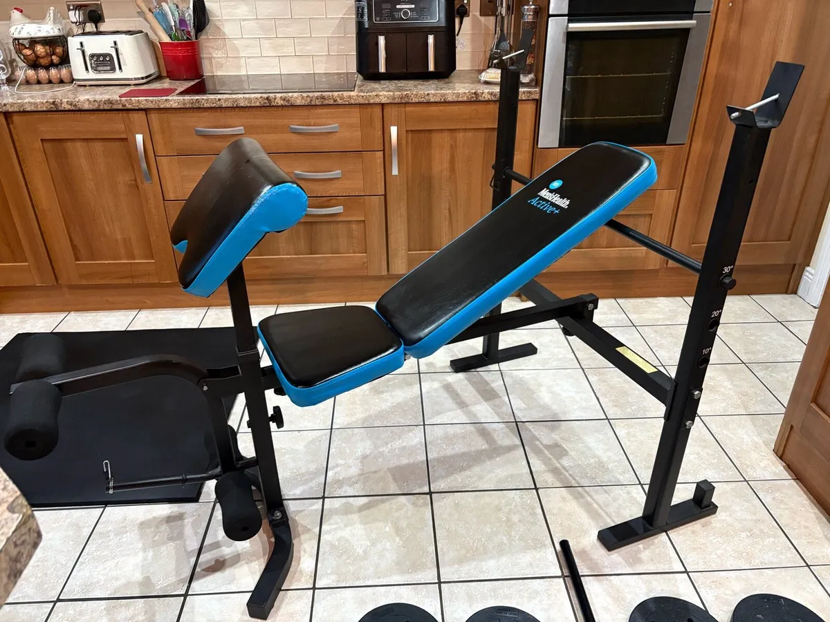 MULTIFUNCTION WEIGHT BENCH, WEIGHTS, BARS, MAT!! - Image 3