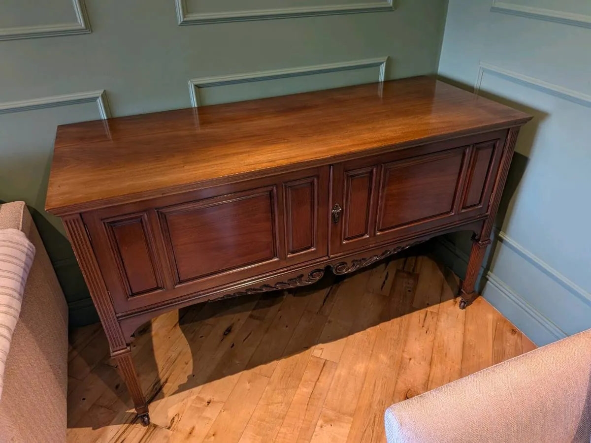 Solid Wood Vintage Sideboard / Drinks Cabinet - Image 1