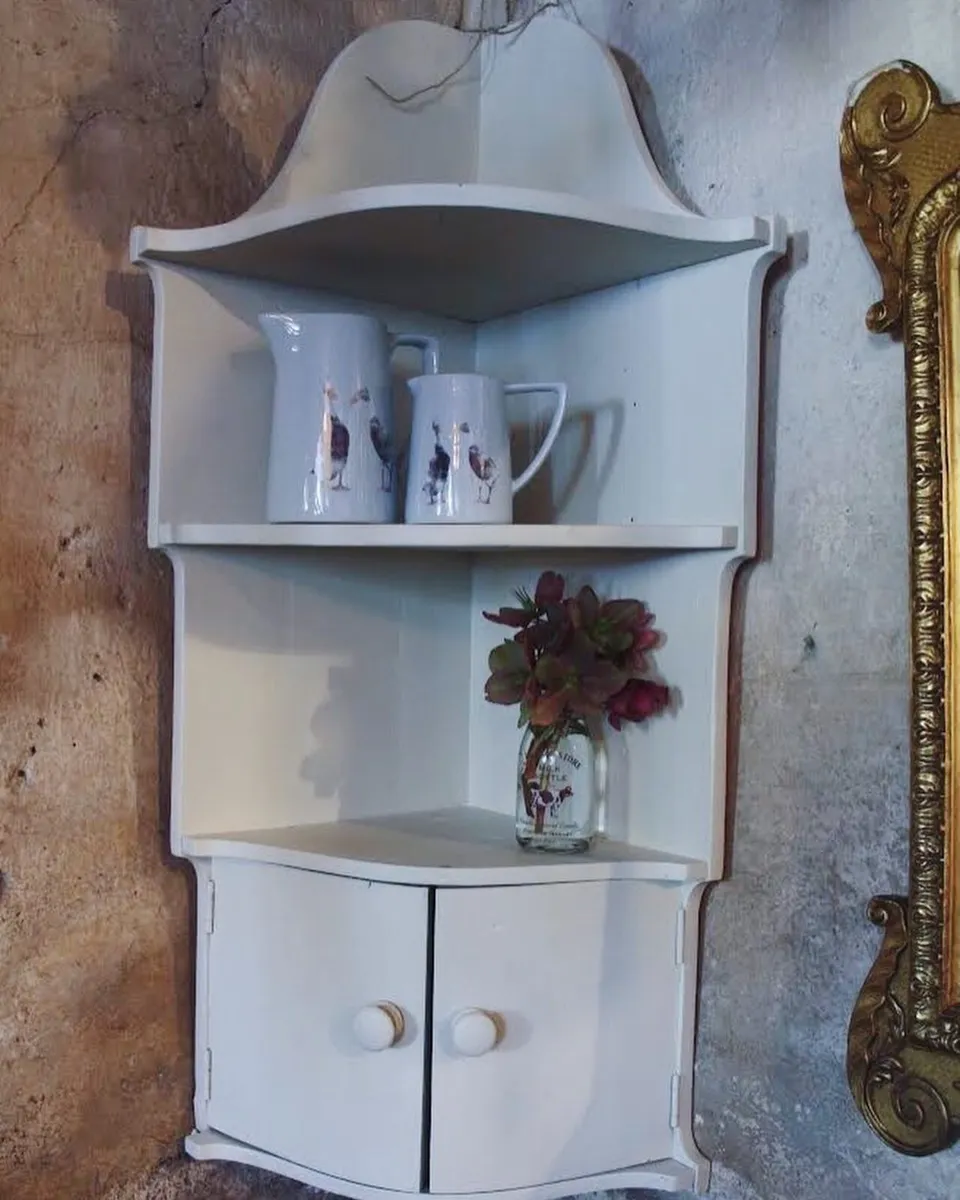 Antique Corner Shelf - Image 1