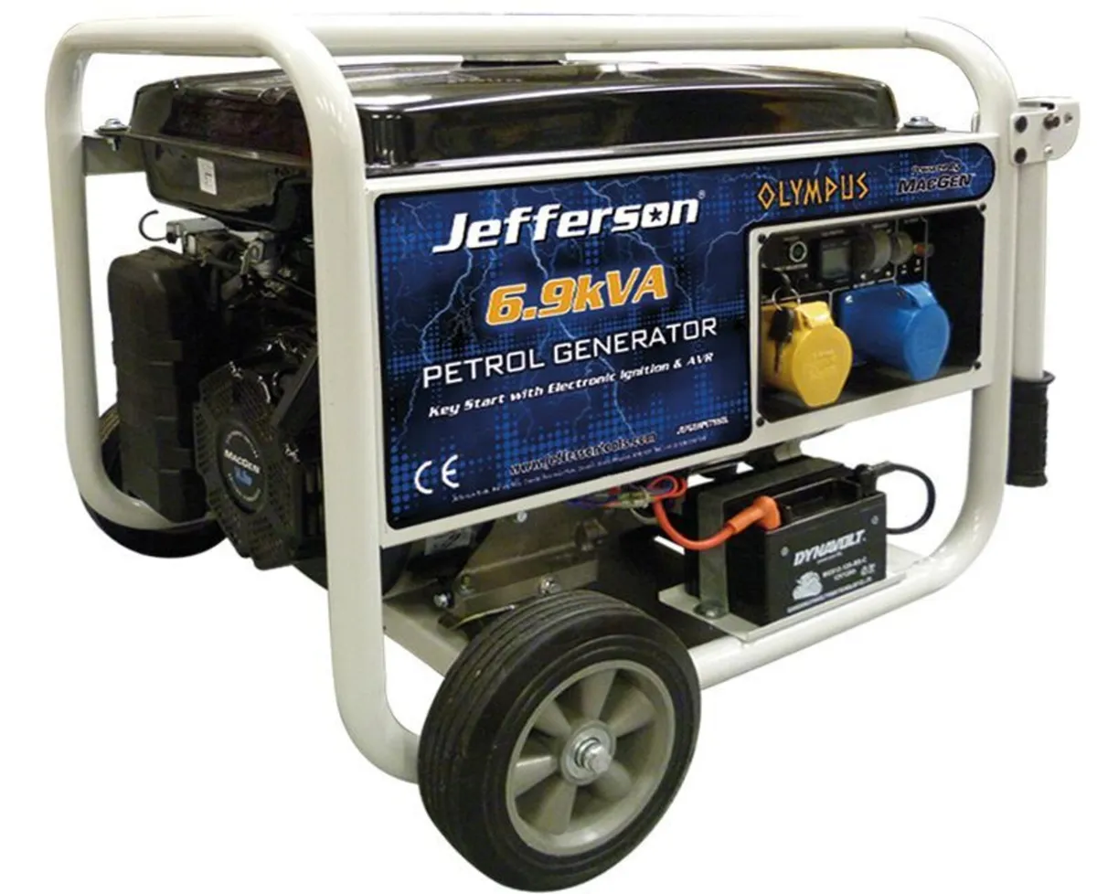 Jefferson 6.9kVA Petrol Generator (Electric Start) - Image 1