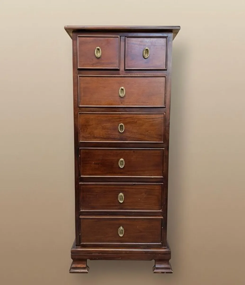 Victorian Style Mahogany Veneer Tallboy - Image 1