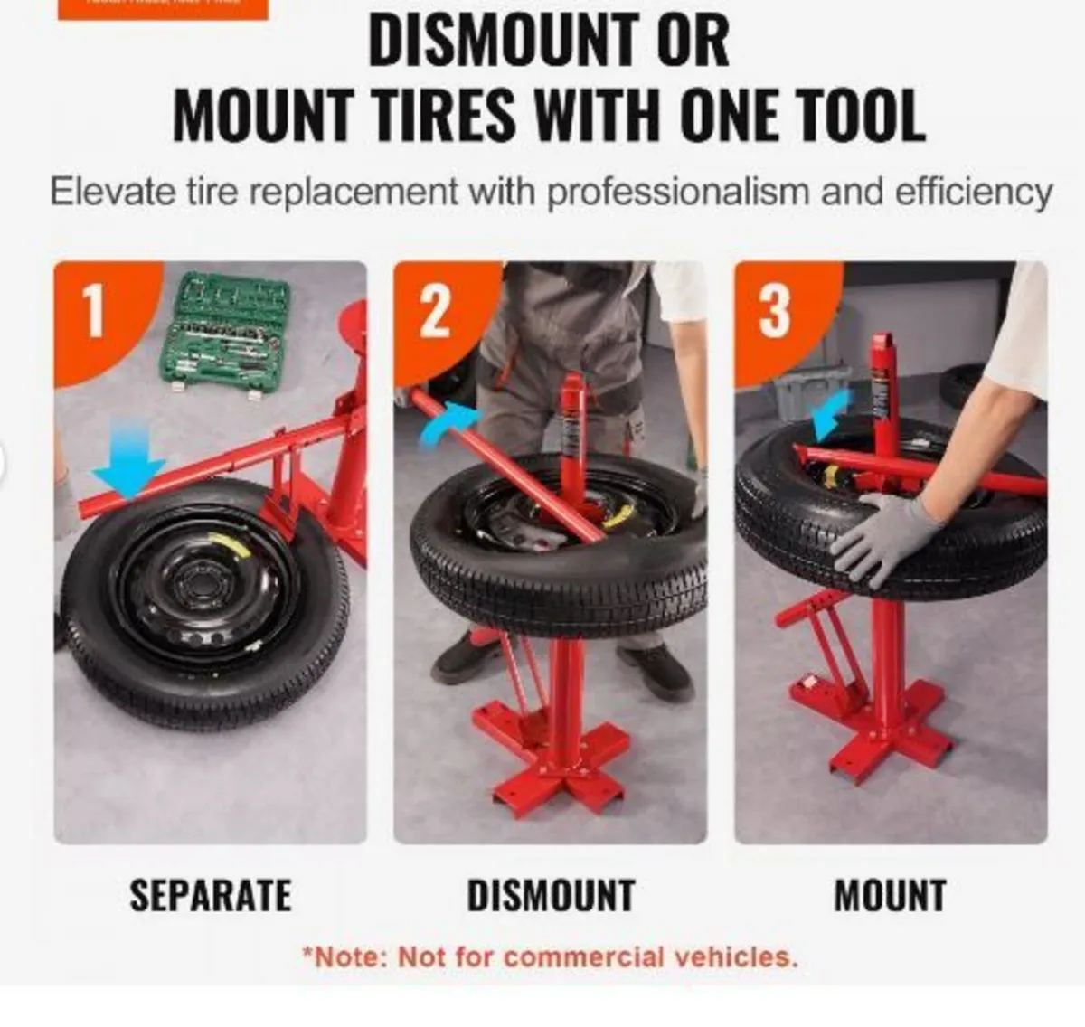 Portable Manual Tire Changer Bead Breaker Tool - Image 3