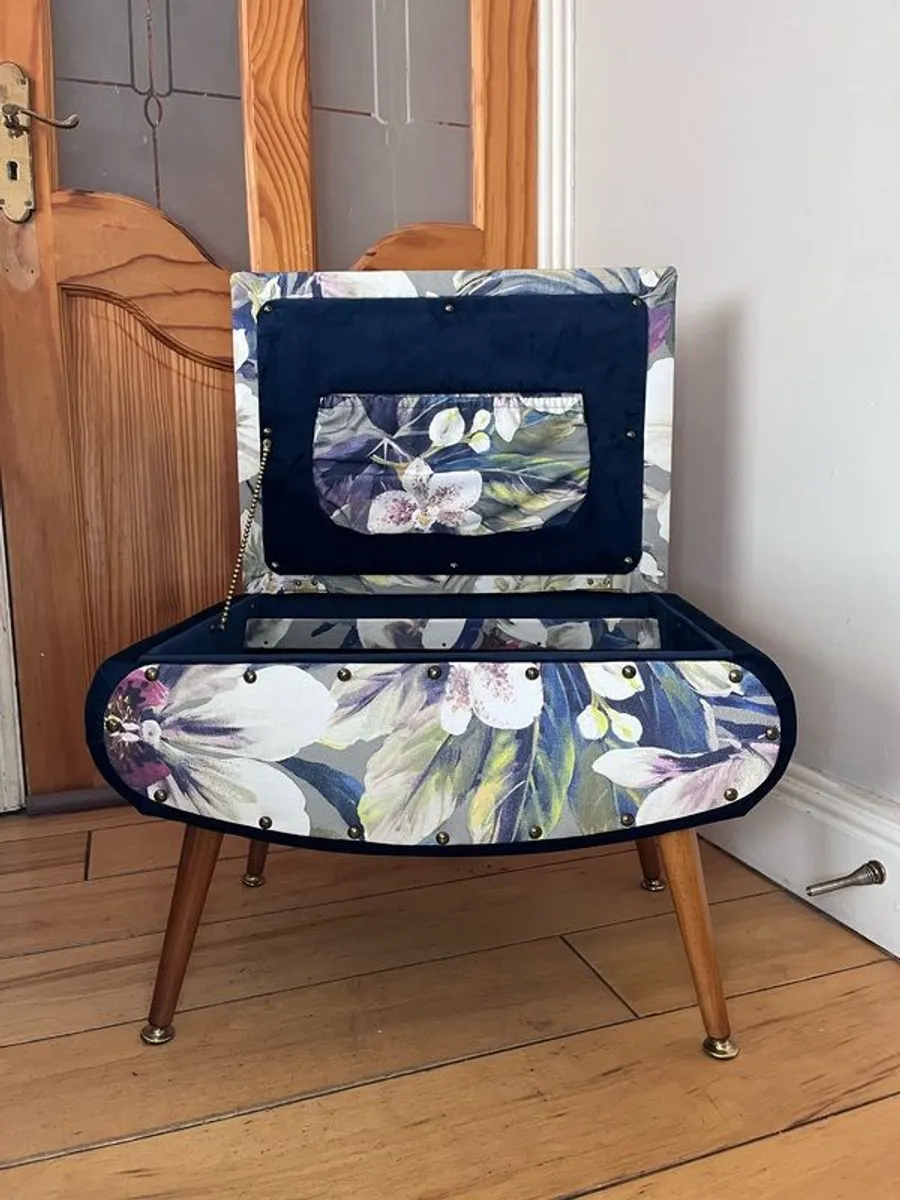 Sherbourne  footstool / sewing box, craft stool - Image 2