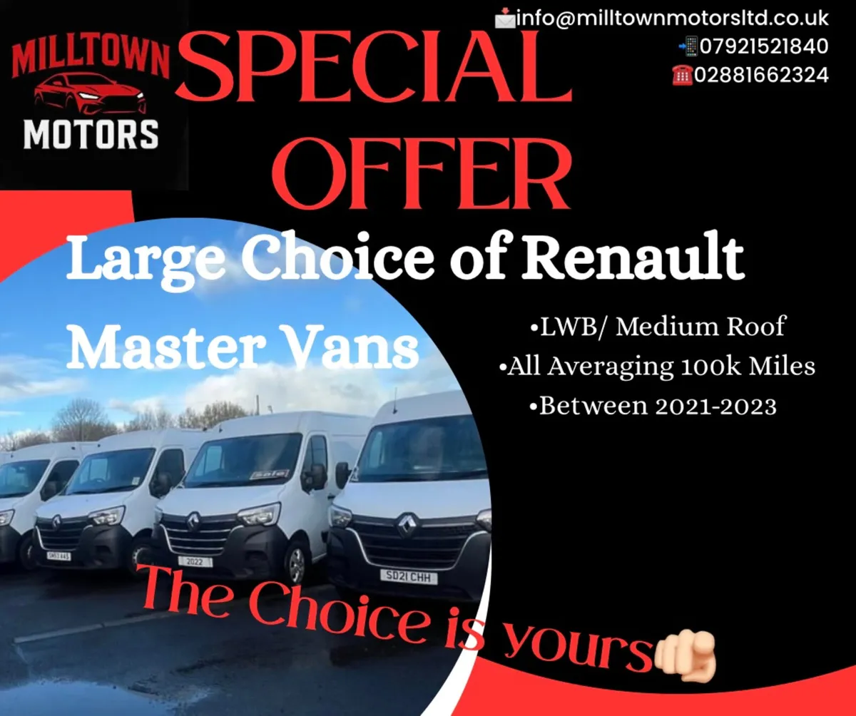 💥HUGE SALE- Selection of Renault Masters💥 - Image 1