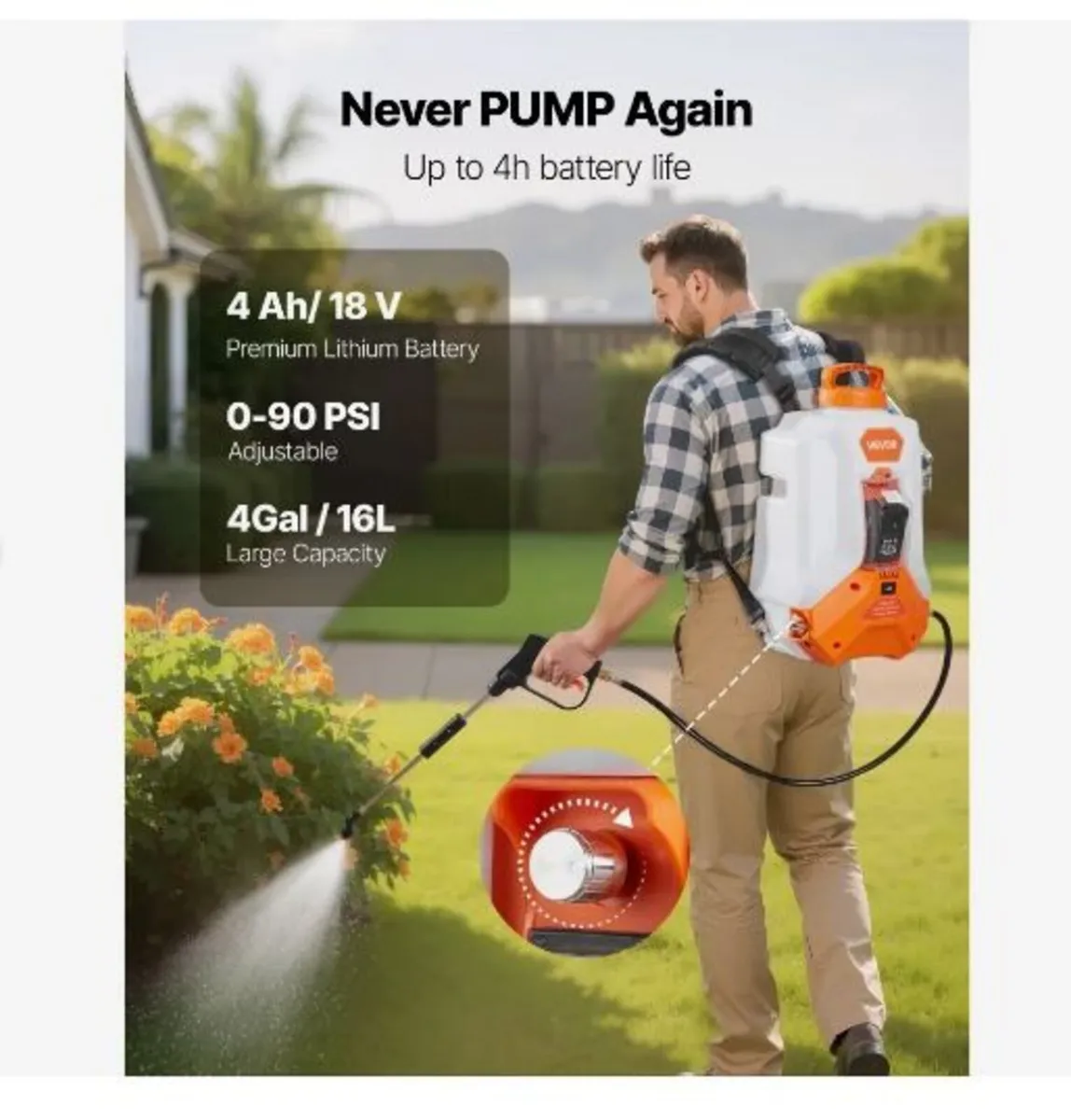 Battery Powered Backpack Sprayer - Image 2