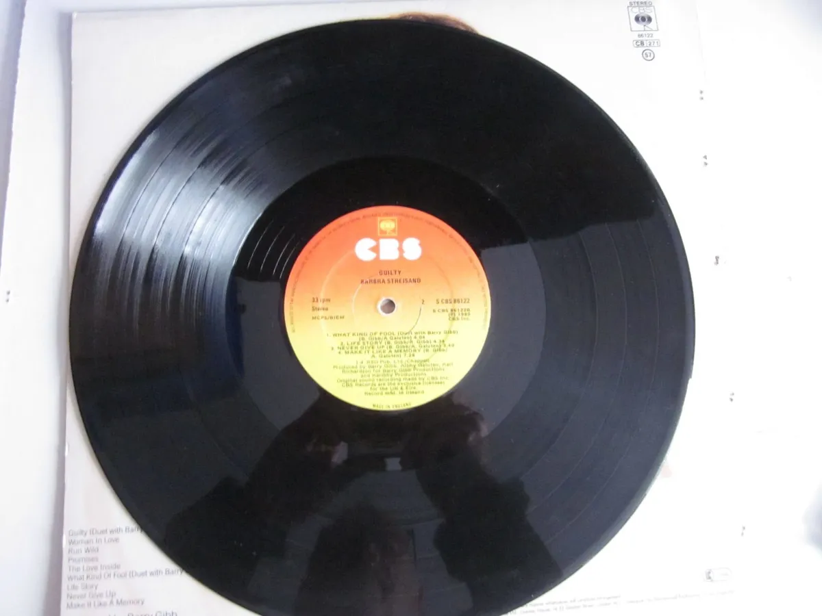 Barbara Streisland Guilty Vinyl LP - Image 4