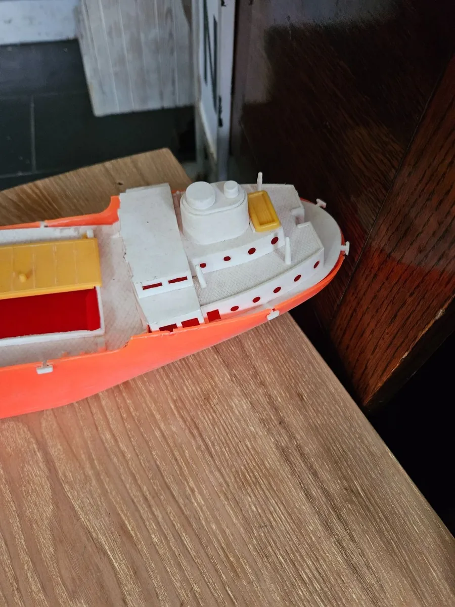 Vintage Retro 1970's Plastic Cargo Ship - Image 2