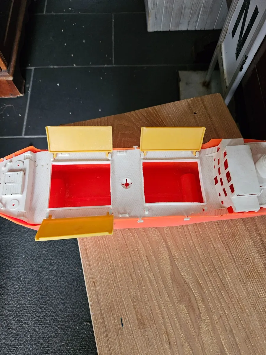 Vintage Retro 1970's Plastic Cargo Ship - Image 4