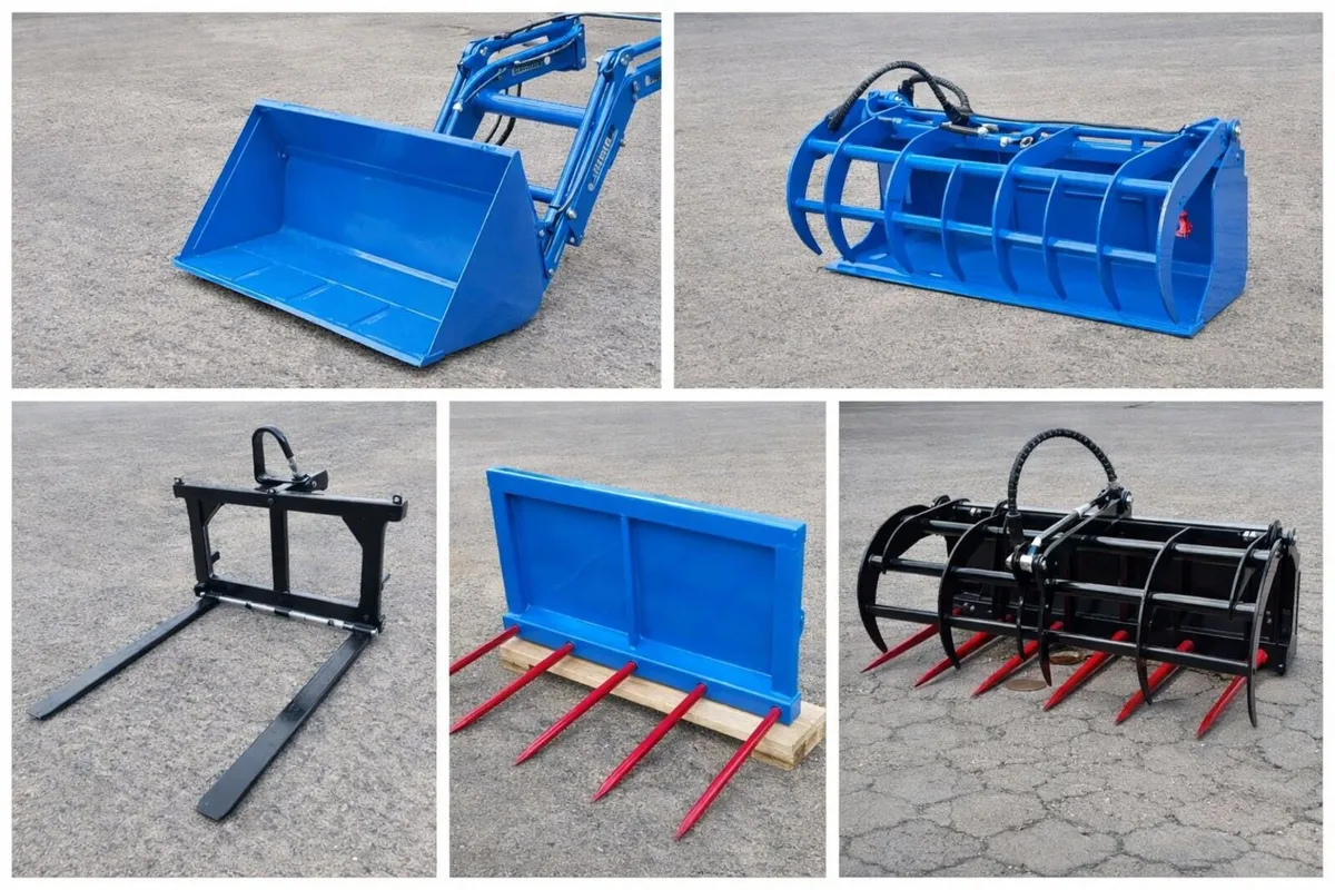 BUCKETS / FORKS WITH EURO ATTACH BRACKETS - Image 1