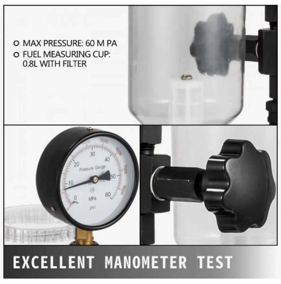 600 Bar Injector Tester 0.8L Fuel Pressure - Image 4