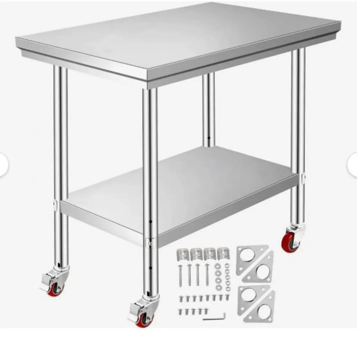 Stainless Steel Work Table 35 x 24 x 33 Inch - Image 2
