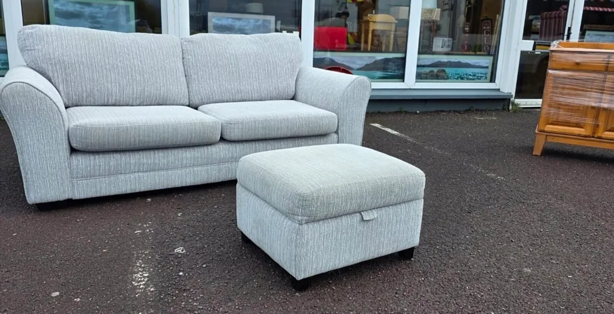 DFS 3 seater + Ottoman - Image 2