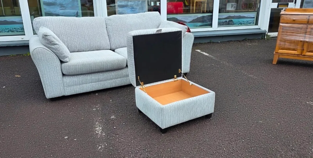 DFS 3 seater + Ottoman - Image 3