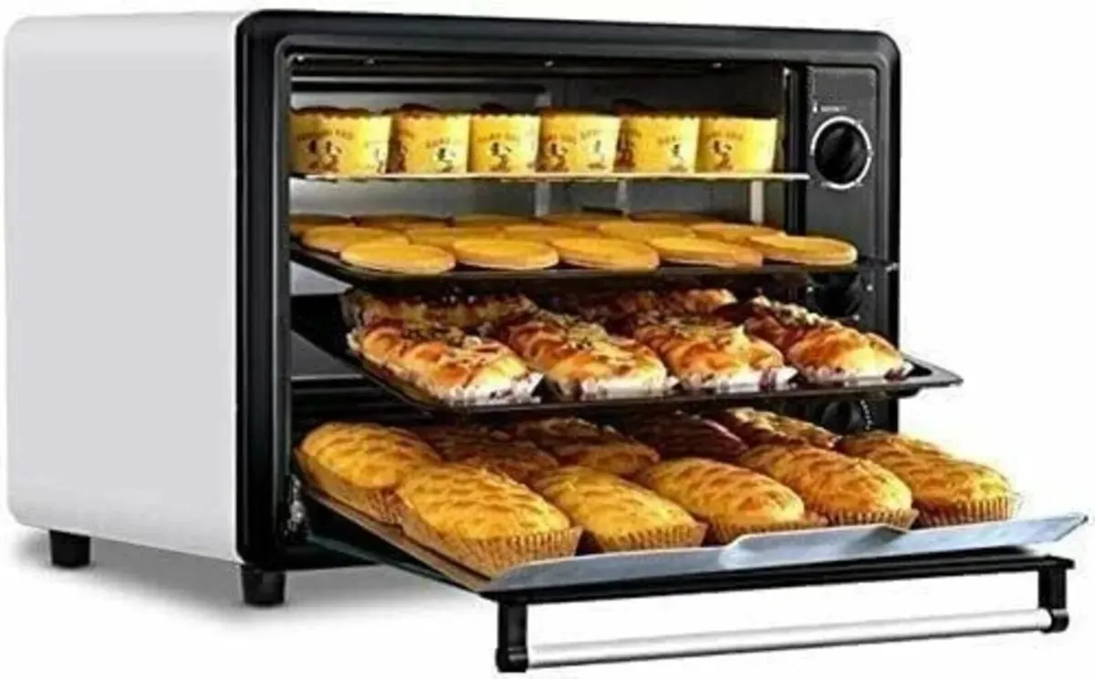 60L Electric Oven with Adjustable Temp and Timer - Image 1