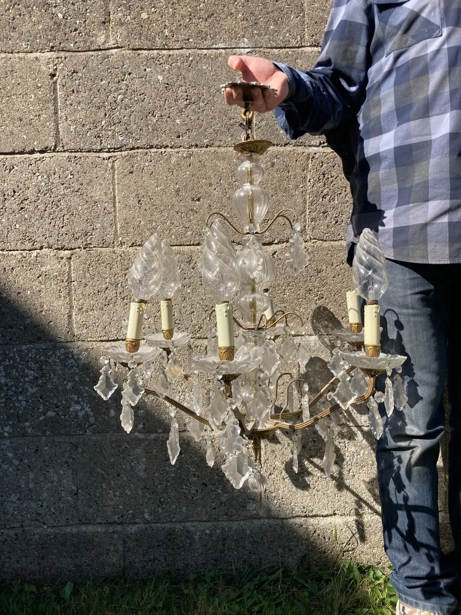 Vintage Chandeliers - Pair - Image 3