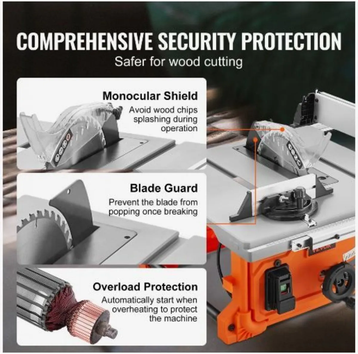 1800 W Table Saw Electric Cutting Machine - Image 3