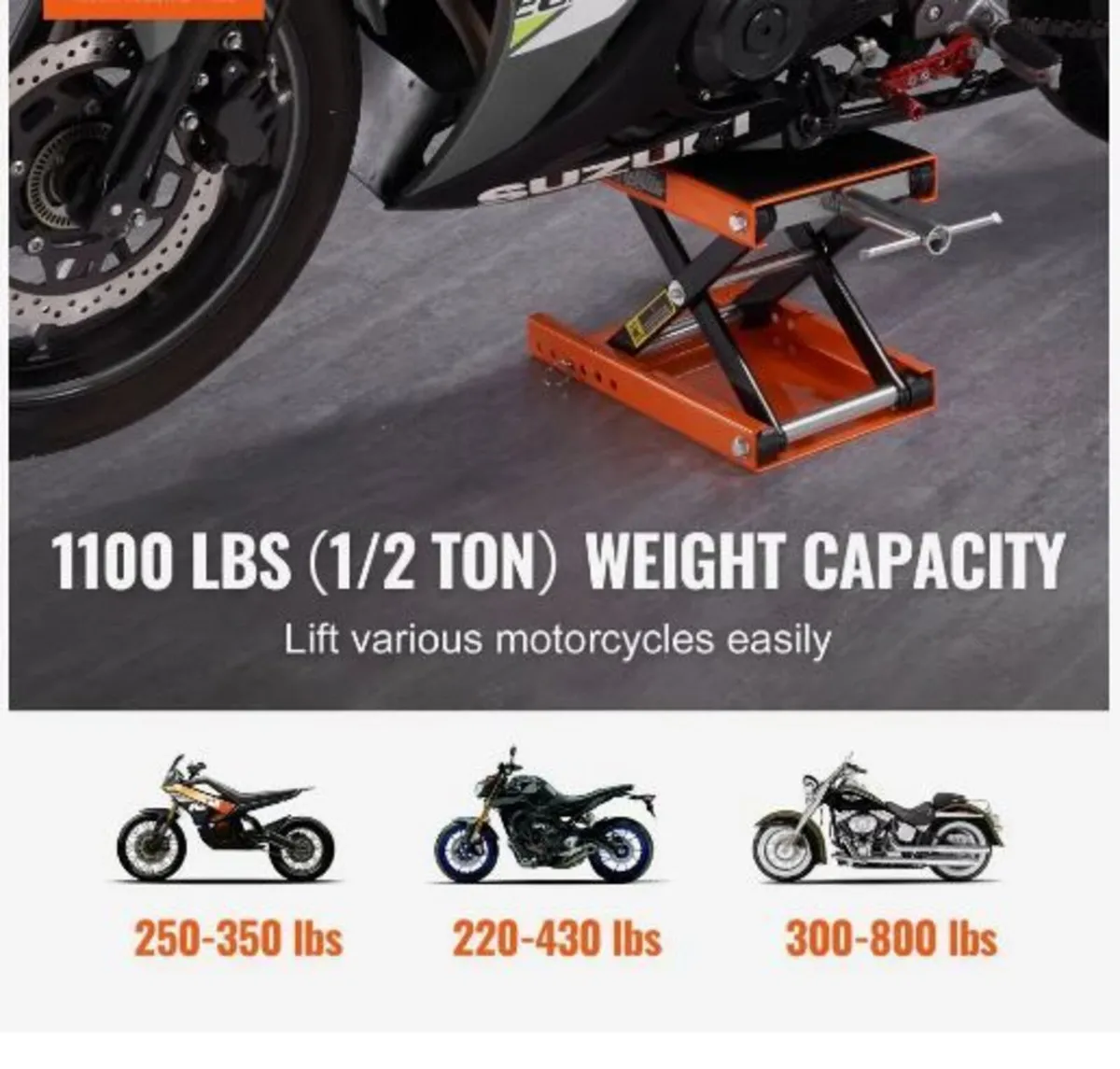 Motorcycle Scissor Jack Lift 499.5 kg - Image 2