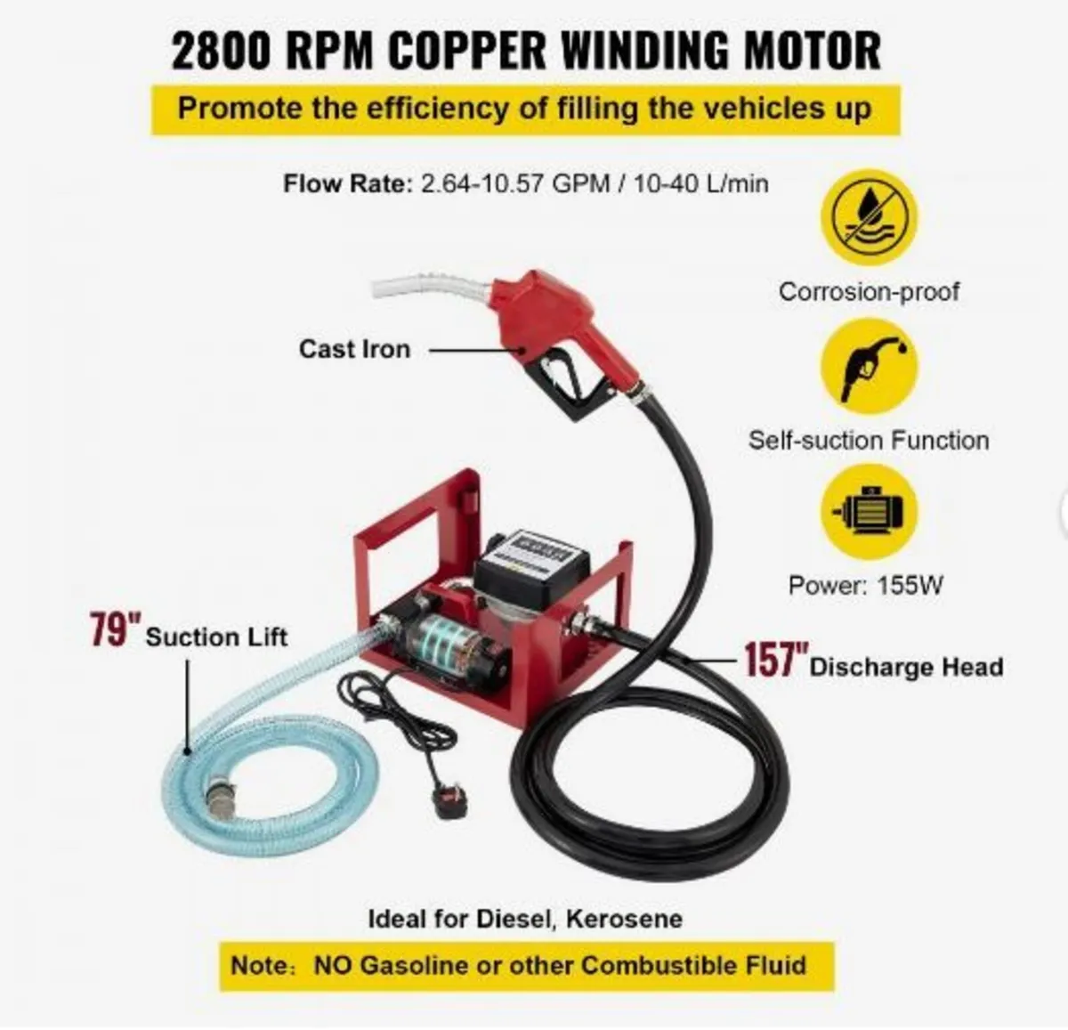 40 L Diesel Pump, Heating Oil Pump - Image 2