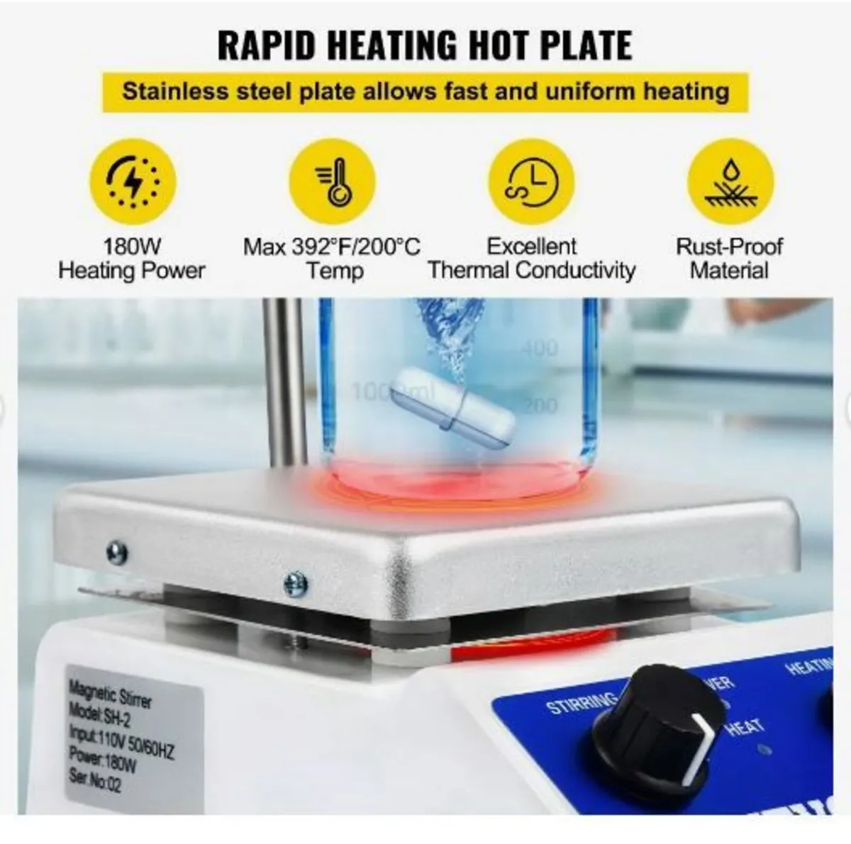 SH-2 Magnetic Stirrer Laboratory Magnetic - Image 4