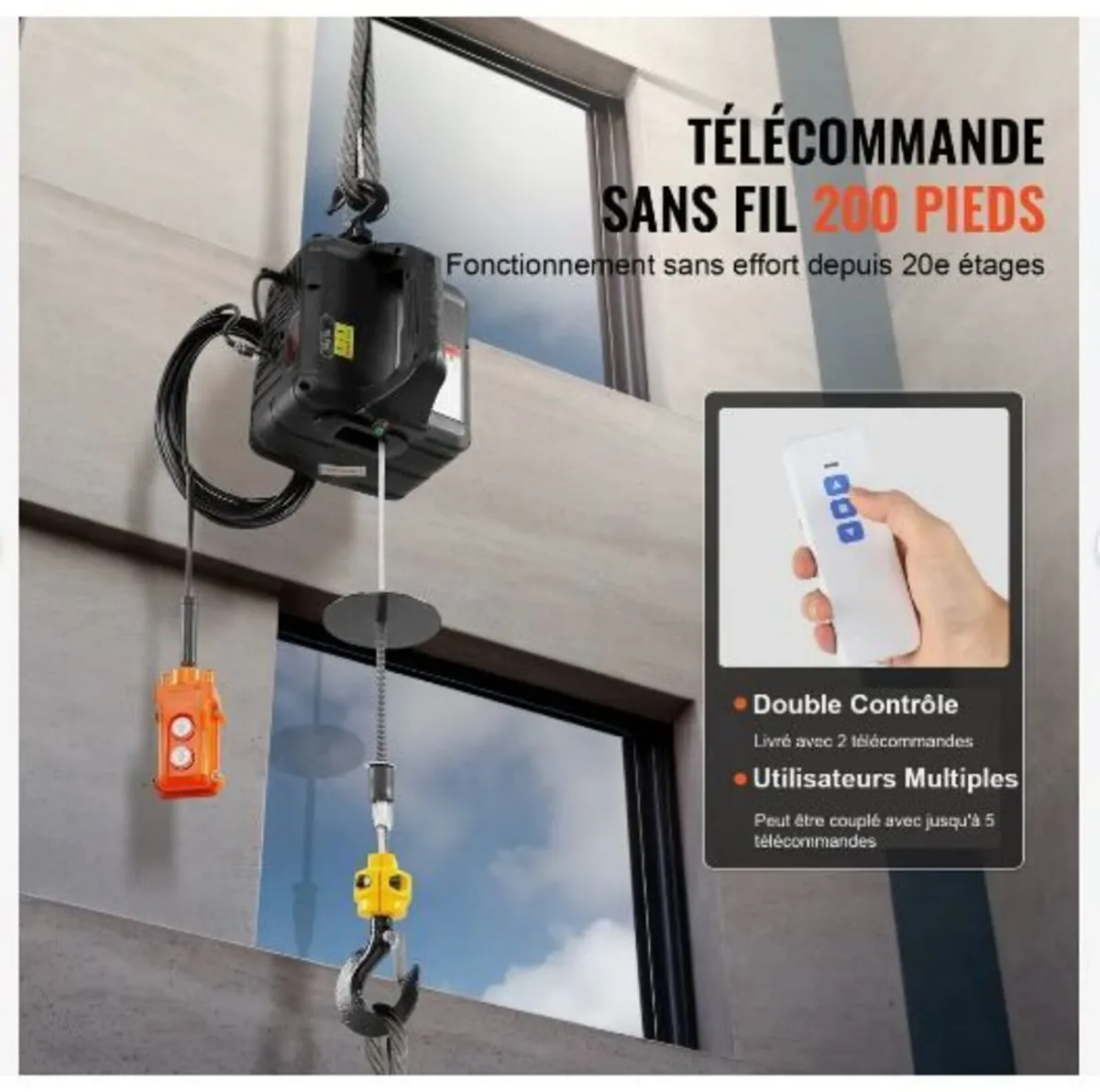 3-in-1 Portable Electric Hoist Winch - Image 4