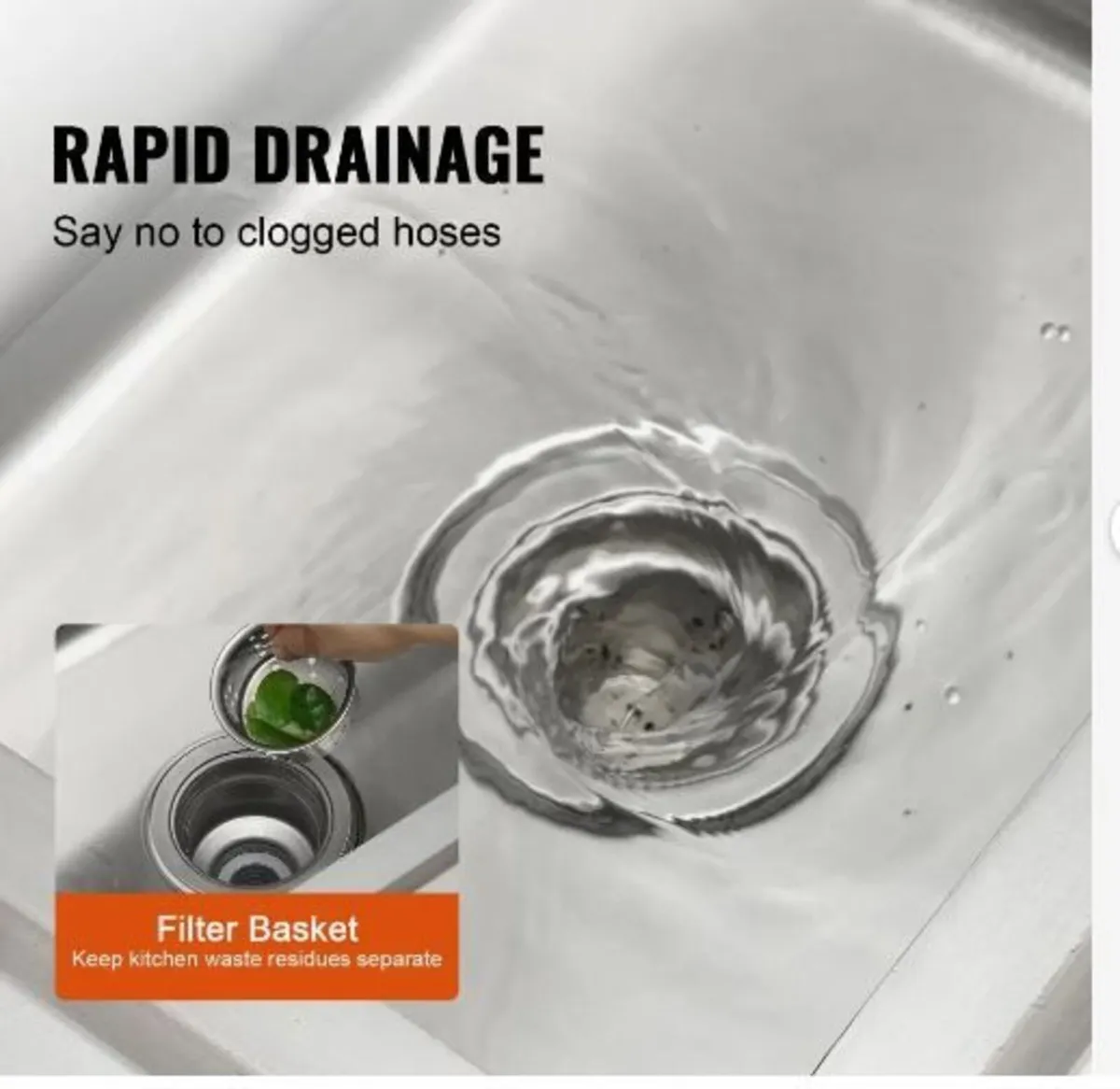 Stainless Steel Utility Sink - Image 4