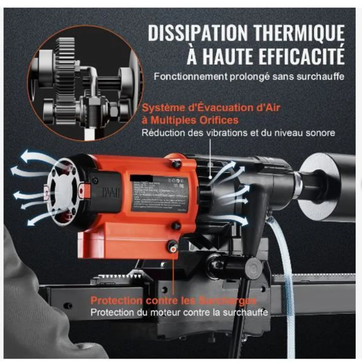 Wet&Dry Diamond Core Drill Machine Concrete - Image 2