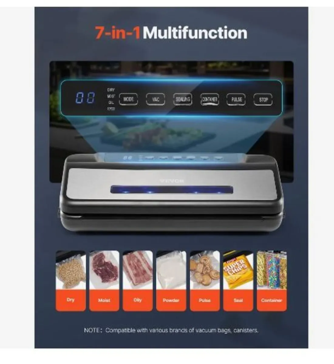 Vacuum Sealer Machine, 80Kpa 120W - Image 3