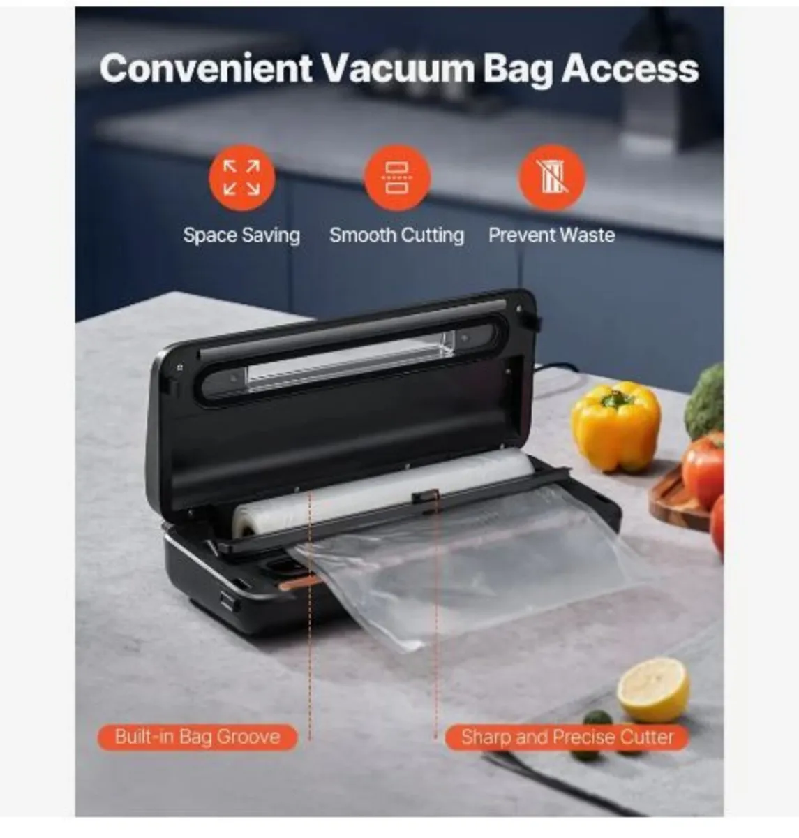Vacuum Sealer Machine, 80Kpa 120W - Image 4